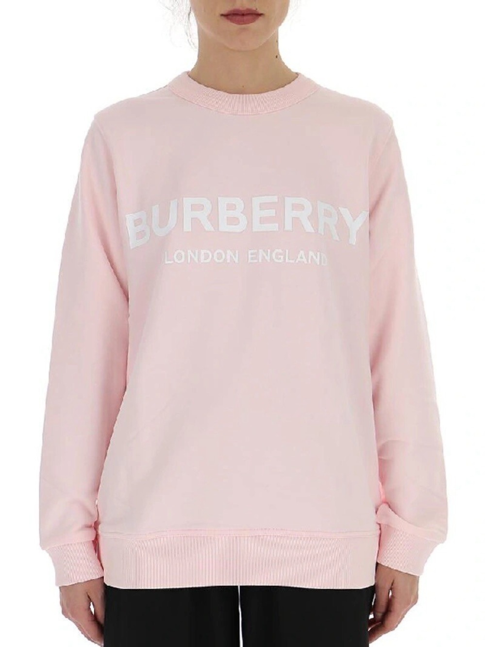 Burberry Pale Pink Logo Crewneck Sweater